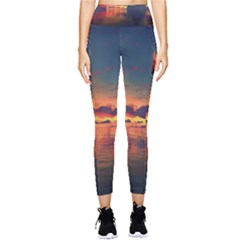 Digital Art Artwork Fantasy Landscape Sky Nature Pocket Leggings 