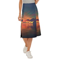 Digital Art Artwork Fantasy Landscape Sky Nature Midi Panel Skirt