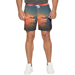 Digital Art Artwork Fantasy Landscape Sky Nature Men s Runner Shorts