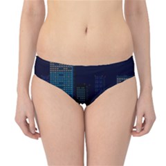 City Building Pixel Art Vaporwave Hipster Bikini Bottoms by danenraven