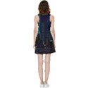 City Building Pixel Art Vaporwave Inside Out Reversible Sleeveless Dress View2