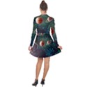 Planet Galaxy Fantasy Long Sleeve Panel Dress View2