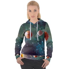 Planet Galaxy Fantasy Women s Overhead Hoodie by danenraven