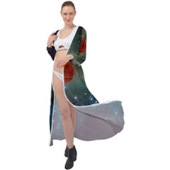 Planet Galaxy Fantasy Maxi Chiffon Beach Wrap by danenraven