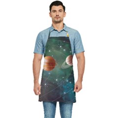 Planet Galaxy Fantasy Kitchen Apron by danenraven