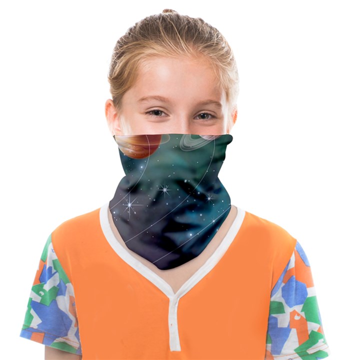 Planet Galaxy Fantasy Face Covering Bandana (Kids)