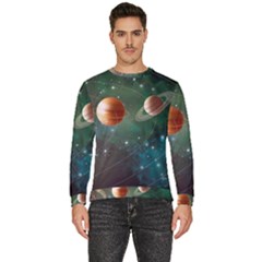 Planet Galaxy Fantasy Men s Fleece Sweatshirt