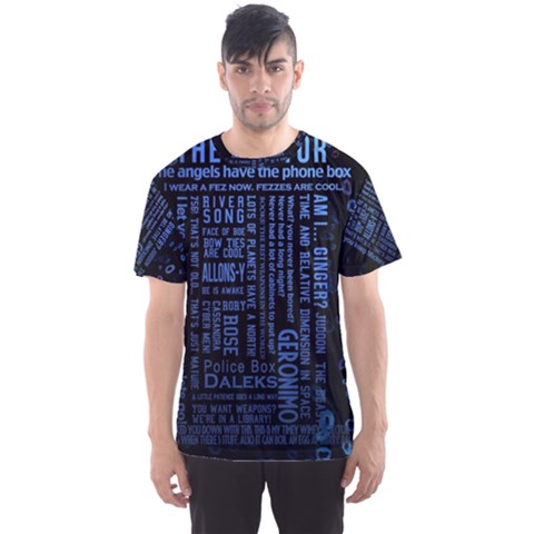 The Doctor Tardis Men s Sport Mesh Tee by danenraven