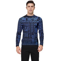 The Doctor Tardis Men s Long Sleeve Rash Guard by danenraven