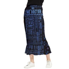 The Doctor Tardis Maxi Fishtail Chiffon Skirt by danenraven