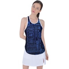 The Doctor Tardis Racer Back Mesh Tank Top