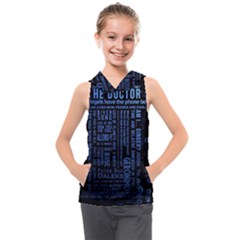 The Doctor Tardis Kids  Sleeveless Hoodie by danenraven