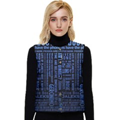 The Doctor Tardis Women s Short Button Up Puffer Vest