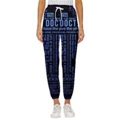 The Doctor Tardis Cropped Drawstring Pants by danenraven