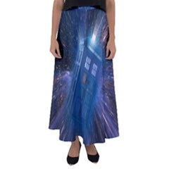 Doctor Who Tardis Flared Maxi Skirt by danenraven