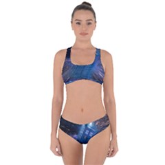 Doctor Who Tardis Criss Cross Bikini Set by danenraven