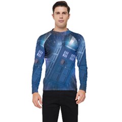 Doctor Who Tardis Men s Long Sleeve Rash Guard by danenraven