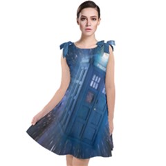 Doctor Who Tardis Tie Up Tunic Dress by danenraven