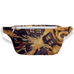 Brown And Black Abstract Painting Doctor Who Tardis Vincent Van Gogh Waist Bag  by danenraven