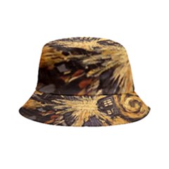 Brown And Black Abstract Painting Doctor Who Tardis Vincent Van Gogh Inside Out Bucket Hat by danenraven