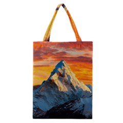 Himalaya Mountains Landscape  Nature Classic Tote Bag by danenraven