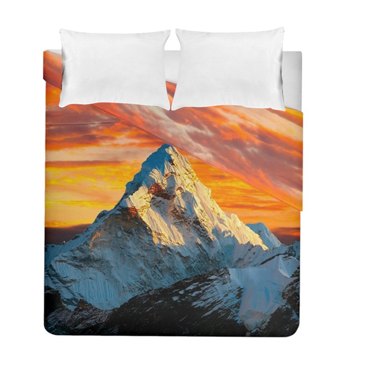 Himalaya Mountains Landscape  Nature Duvet Cover Double Side (Full/ Double Size)