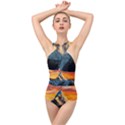 Himalaya Mountains Landscape  Nature Cross Front Low Back Swimsuit View1