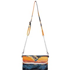 Himalaya Mountains Landscape  Nature Mini Crossbody Handbag by danenraven