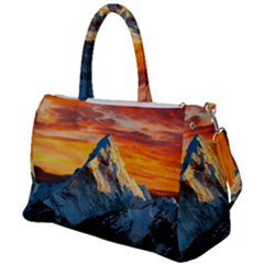 Himalaya Mountains Landscape  Nature Duffel Travel Bag by danenraven