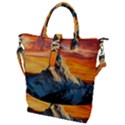 Himalaya Mountains Landscape  Nature Buckle Top Tote Bag View1