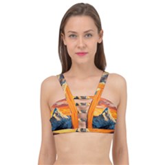 Himalaya Mountains Landscape  Nature Cage Up Bikini Top by danenraven