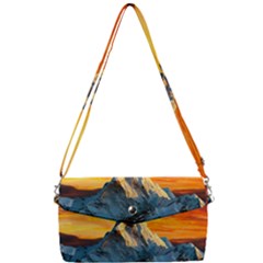 Himalaya Mountains Landscape  Nature Removable Strap Clutch Bag by danenraven