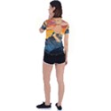 Himalaya Mountains Landscape  Nature Back Circle Cutout Sports Tee View2