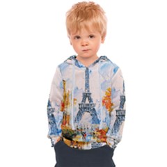 Eiffel Tower Landmark Architecture  Artistic Kids  Overhead Hoodie by danenraven