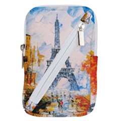 Eiffel Tower Landmark Architecture  Artistic Belt Pouch Bag (small) by danenraven