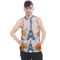 Eiffel Tower Landmark Architecture  Artistic Men s Sleeveless Hoodie View1