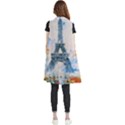 Eiffel Tower Landmark Architecture  Artistic Sleeveless Chiffon Waistcoat Shirt View2