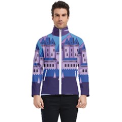 Illustration Castle Mountain Tower Sky Men s Bomber Jacket