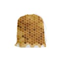 Honey Nature Bee Cute Wax Beeswax Drawstring Pouch (Medium) View1