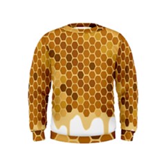 Honey Nature Bee Cute Wax Beeswax Kids  Sweatshirt by danenraven