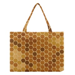 Honey Nature Bee Cute Wax Beeswax Medium Tote Bag by danenraven