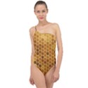 Honey Nature Bee Cute Wax Beeswax Classic One Shoulder Swimsuit View1