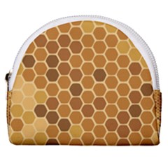 Honey Nature Bee Cute Wax Beeswax Horseshoe Style Canvas Pouch by danenraven