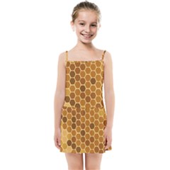 Honey Nature Bee Cute Wax Beeswax Kids  Summer Sun Dress by danenraven