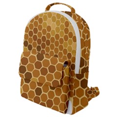 Honey Nature Bee Cute Wax Beeswax Flap Pocket Backpack (small) by danenraven