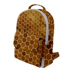 Honey Nature Bee Cute Wax Beeswax Flap Pocket Backpack (large) by danenraven