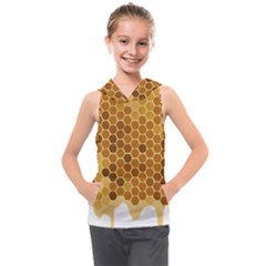 Honey Nature Bee Cute Wax Beeswax Kids  Sleeveless Hoodie by danenraven