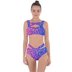 Abstract Triangle Tile Mosaic Pattern Bandaged Up Bikini Set  by danenraven