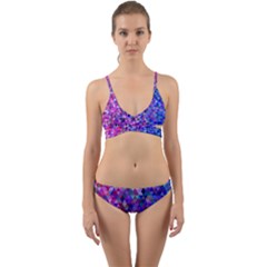 Abstract Triangle Tile Mosaic Pattern Wrap Around Bikini Set by danenraven