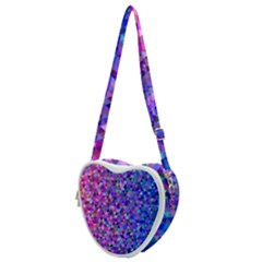 Abstract Triangle Tile Mosaic Pattern Heart Shoulder Bag